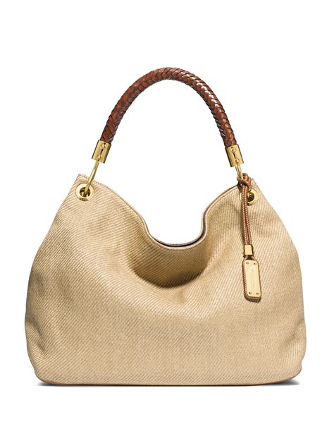 michael kors tan leather braided bag skorpios|Best 25+ Deals for Michael Kors Skorpios .